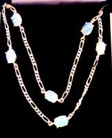 *14kt Gold 8 Bead Necklace